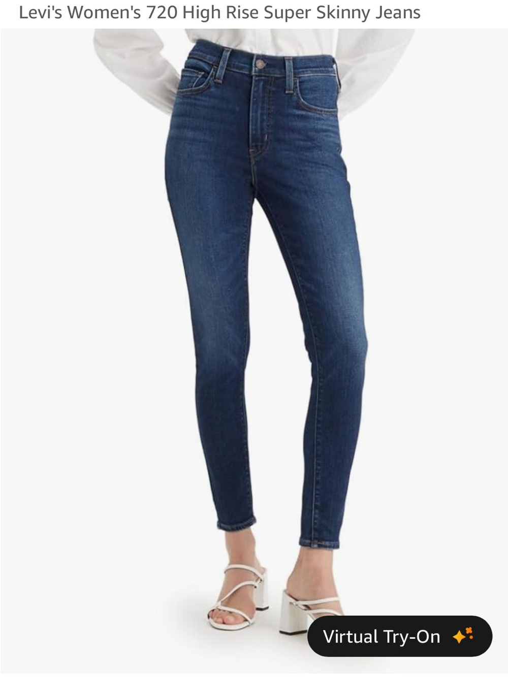 NWT Levi's Women's Skinny Jeans in Dark Indigo Wash